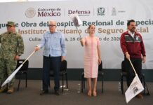 En Culiacán, Sinaloa, presidenta Claudia sheinbaum da banderazo de salida de la construcción del Hospital Reginal de Especialidades del IMSS en beneficio de 762 mil 155 derechohabientes