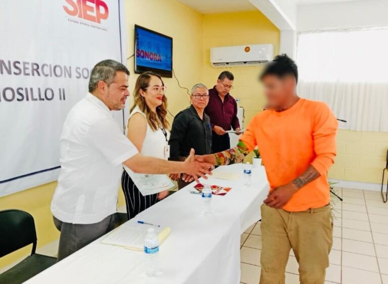 Capacitación para el trabajo fortalece la reinserción social en el SIEP Sonora