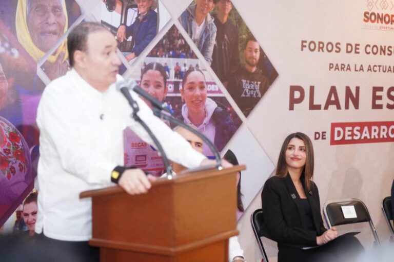 Gobernador Durazo consolida reducción de pobreza laboral con estrategias en el Plan Estatal de Desarrollo