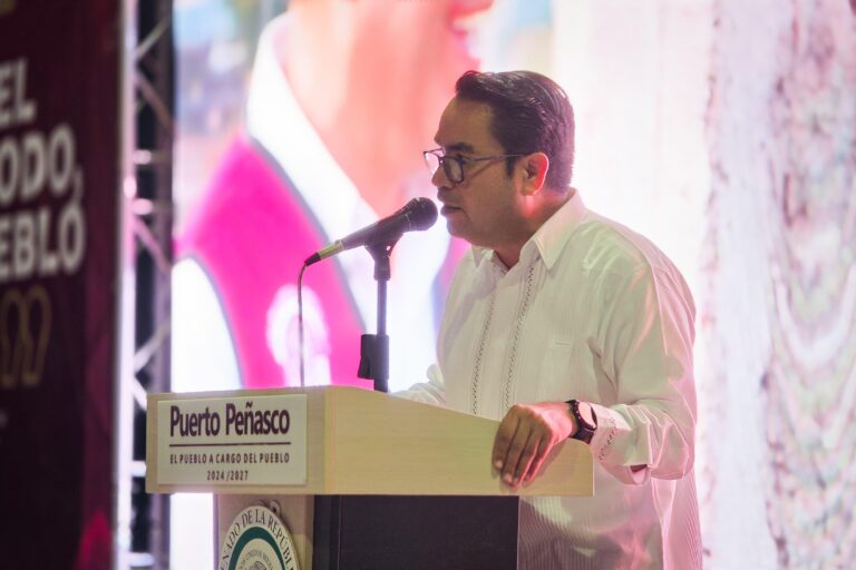 En Peñasco, Heriberto Aguilar llama a cerrar filas y trabajar en unidad para que siga la transformación