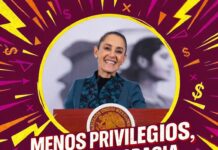 Celebra Sheinbaum fin de privilegios y que se acaben reelección y nepotismo