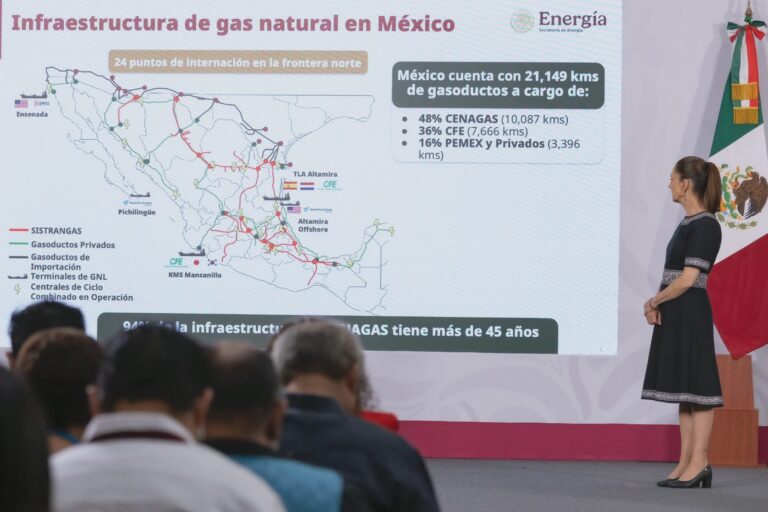 «Nuestro objetivo es la soberanía energética»: Presidenta Claudia Sheinbaum presenta el plan de gasoductos para México con una inversión de más de 140 mil MDP hacia 2030