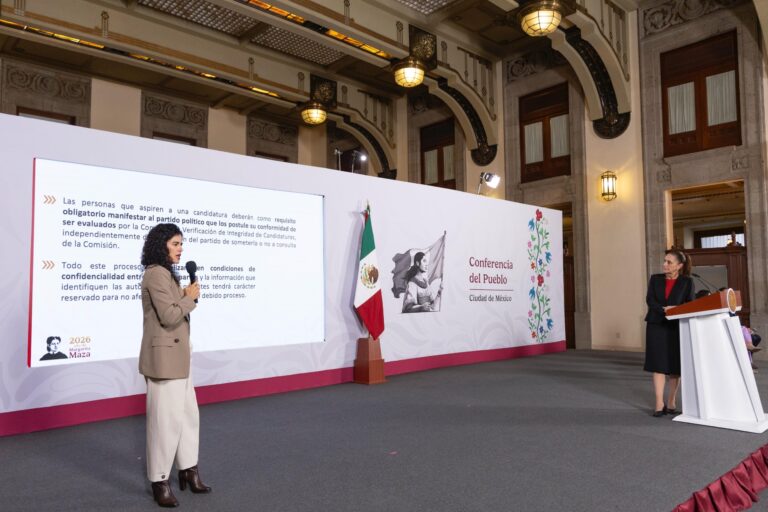 Presidenta Claudia Sheinbaum enviará al congreso propuesta de reforma para evitar que haya candidatos con vínculos con la delincuencia organizada