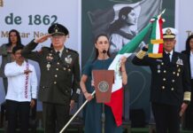“Será derrotados los que promueven una intervención extranjera en México, advierte Claudia Sheinbaum