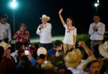 Presidenta Claudia Sheinbaum inaugura primera etapa del canal principal de Navojoa y entrega 30 títulos de concesión de agua potable a ejidatarios y pequeños productores de Sonora