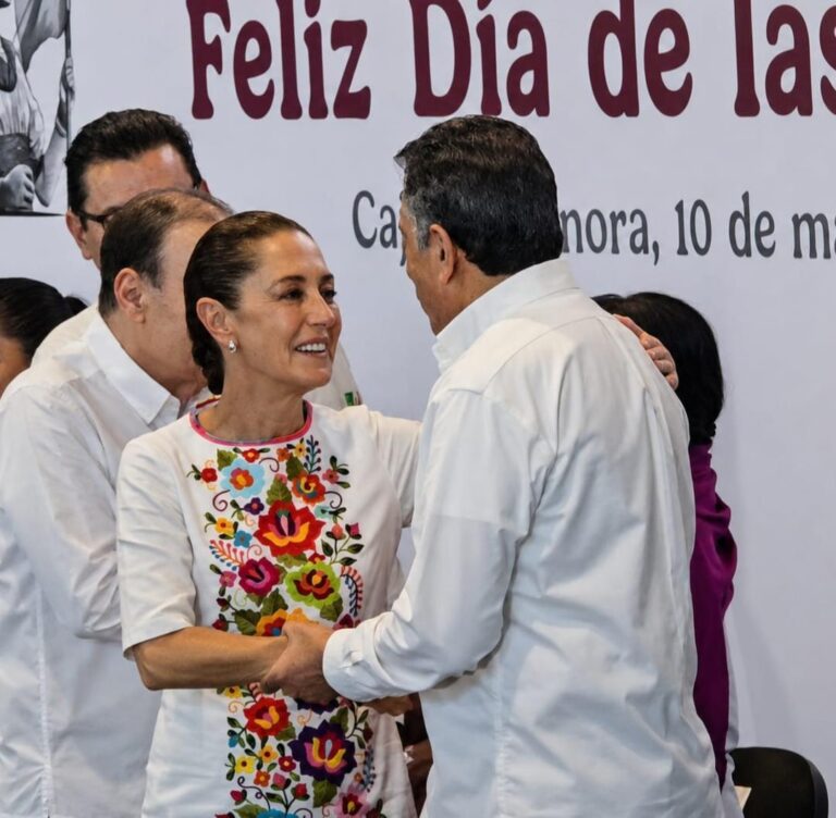 Acompaña Lamarque a Claudia Sheinbaum en entrega de taretas de Pensión Mujeres Bienestar en Cajeme
