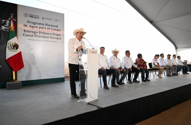 Gobernador Durazo y Presidenta Sheinbaum respaldan al campo sonorense con más de 6 mil 500 millones en obras hidroagrícolas