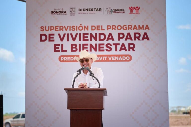 Supervisa Durazo construcción de Viviendas del Bienestar en Navojoa; entregará 20 mil hogares antes de finalizar su sexenio