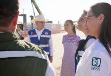 Supervisan Durazo y Sheinbaum nuevo Hospital del IMSS en SLRC; beneficiará a 128 mil personas