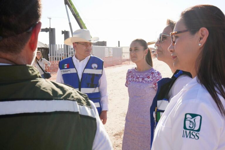 Supervisan Durazo y Sheinbaum nuevo Hospital del IMSS en SLRC; beneficiará a 128 mil personas
