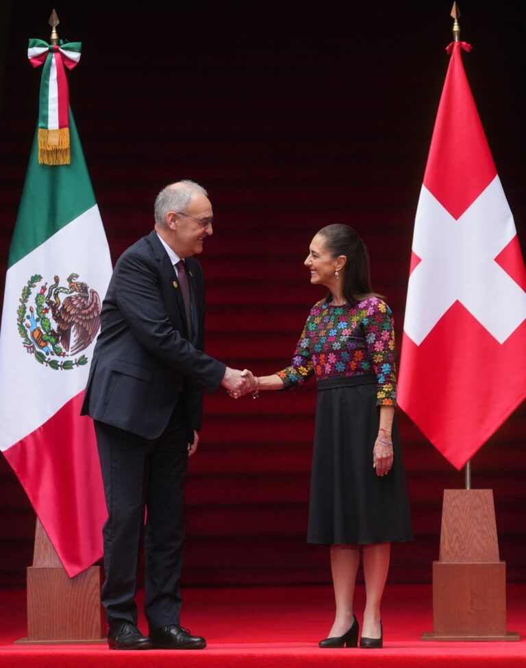 Vamos a seguir ampliando y diversificando nuestras relaciones: Presidenta Claudia Sheinbaum tras reunión con el presidenta de la confederación suiza, Guy Parmelin