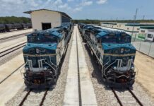 Presidenta Claudia Sheinbaum anuncia la llegada de las primeras 12 locomotoras del Tren Maya de carga; se inaugura en 2027