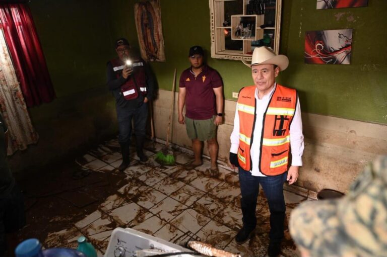 Gobernador Durazo implementa acciones inmediatas por lluvias extraordinarias en Nogales