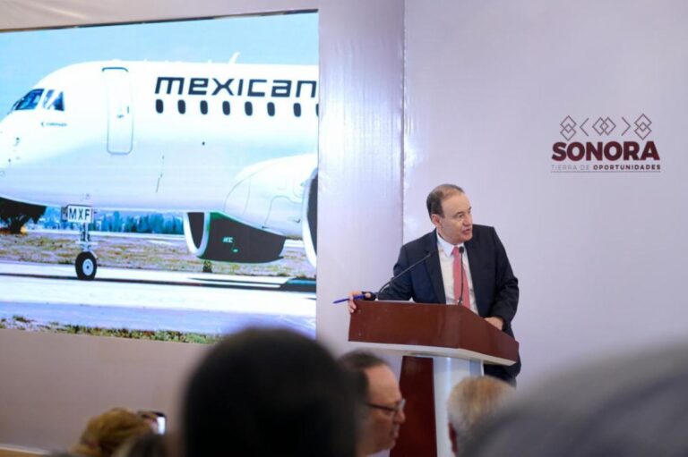 Gobernador Durazo trae a Sonora nueva ruta de Mexicana con respaldo de presidenta Sheinbaum