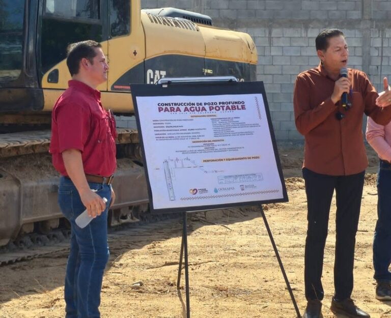 Arranca construcción de pozo profundo para fortalecer abasto de agua potable en Solidaridad y Reforma