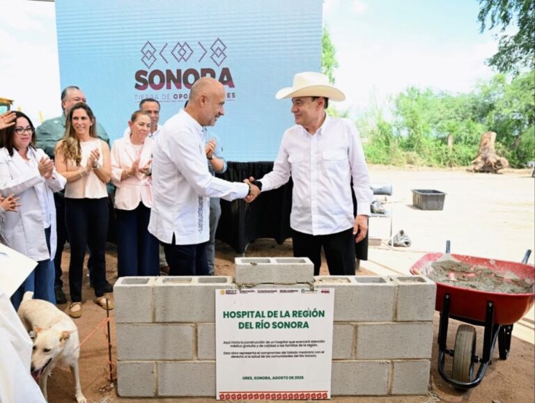 Gobernador Durazo y Presidenta Sheinbaum hacen justicia al Río Sonora con inicio del Hospital Regional en Ures