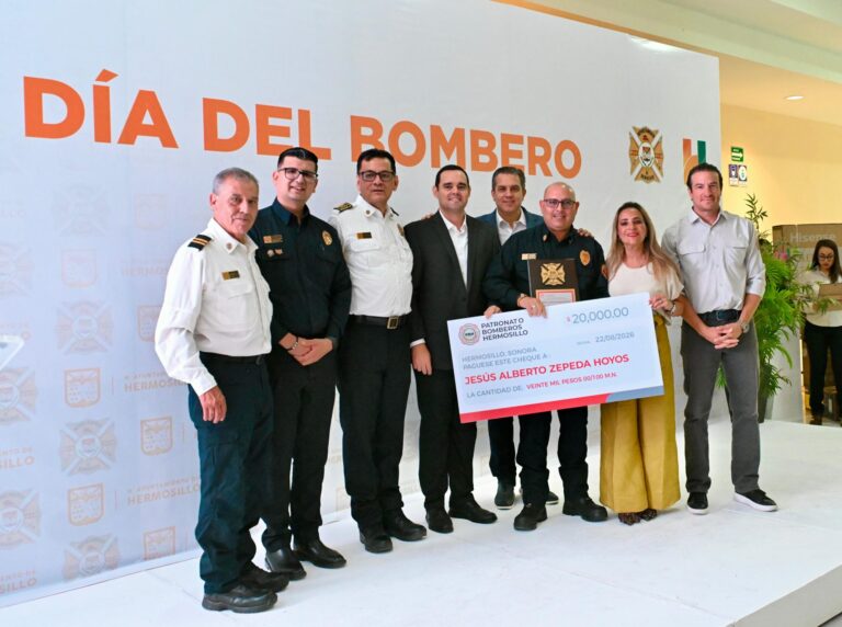 Reconoce Gobierno de Hermosillo labor y entrega de integrantes del Departamento de Bomberos