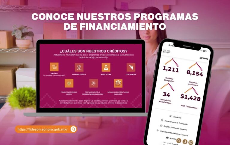 Promueve Gobierno de Sonora el desarrollo de negocios mediante financiamiento