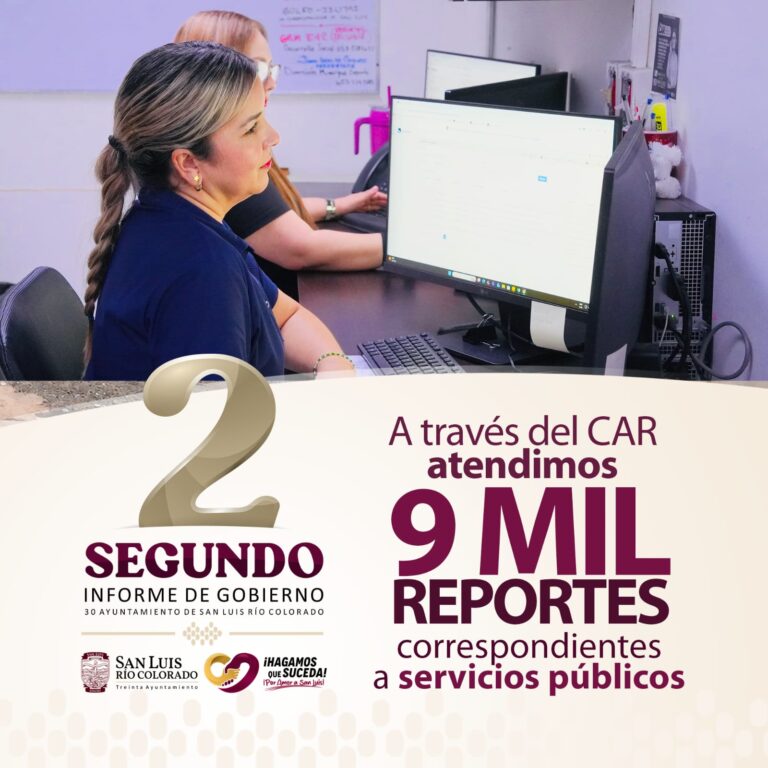 Atiende CAR 9 mil reportes de servicios públicos durante segundo año de Iván Sandoval