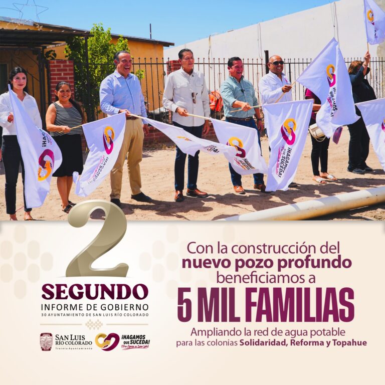 Beneficia Iván Sandoval a 5 mil familias con nuevo pozo de agua potable