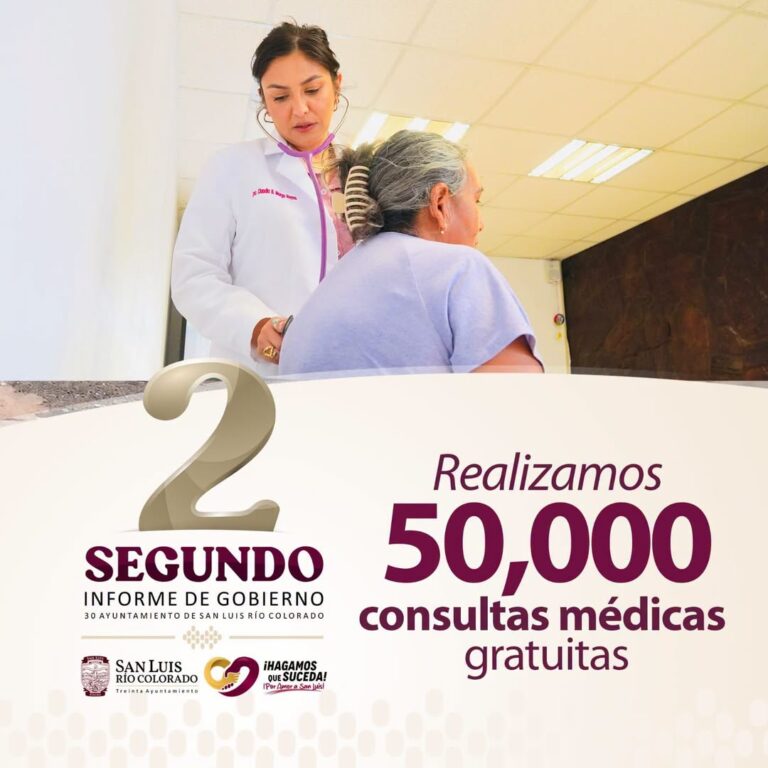 Fortalece alcalde Iván Sandoval la salud con más de 50 mil consultas gratuitas