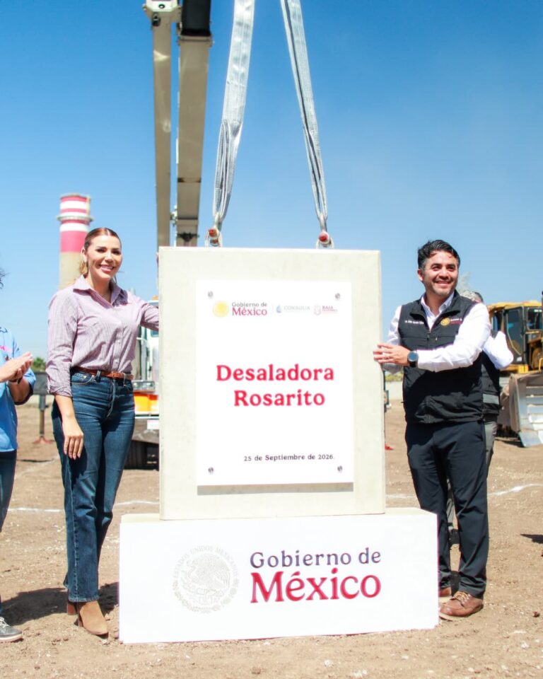Inicia Baja California construcción de la planta desaladora de Rosarito para que el agua sea un derecho y no un privilegio