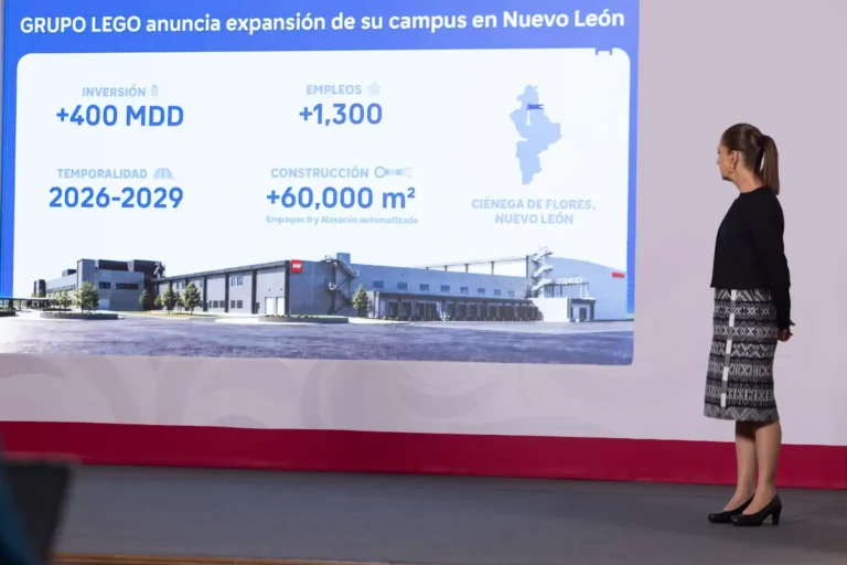 Inversiones de 400 MDD de LEGO impulsa el mercado nacional y el desarrollo infantil como parte del plan México; generará mil 300 empleos: Presidenta Claudia Seinbaum